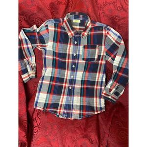 Crazy 8 lightweight red & blue flannel type shirt